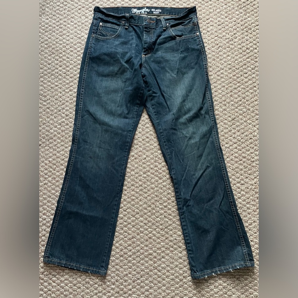 Wrangler Retro Relaxed Boot Jeans - Deep Indigo